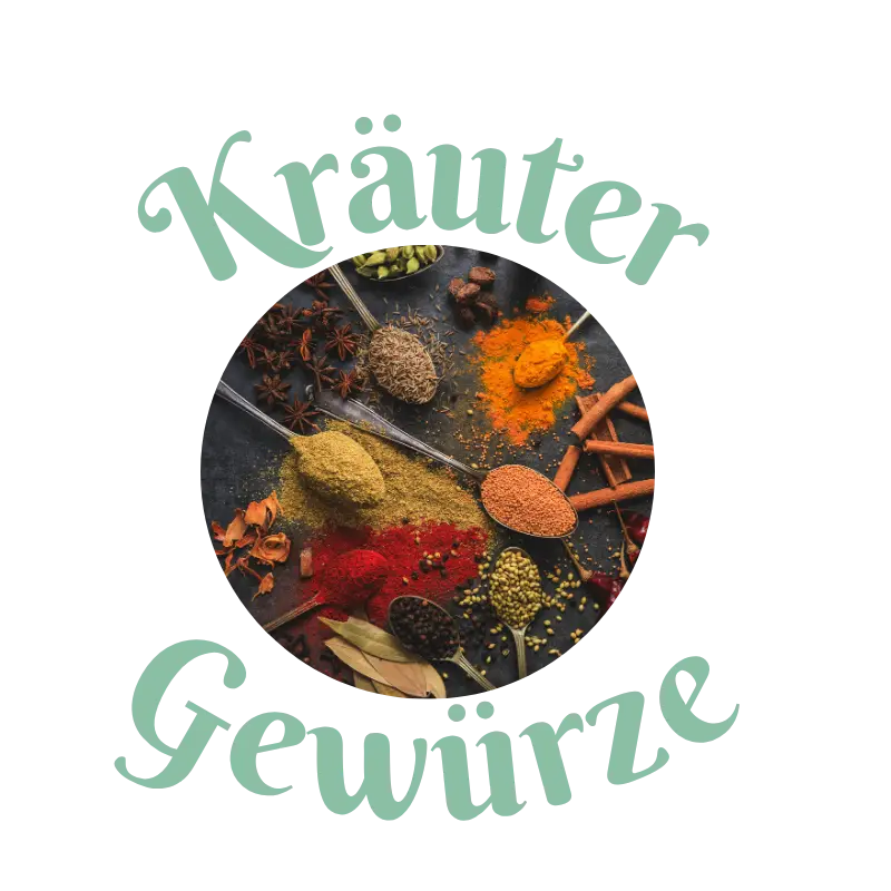 Diverse Kräuter und Gewürze